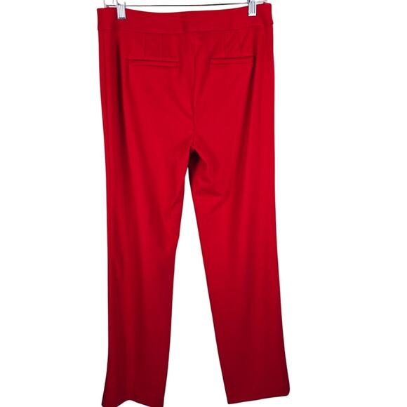 Talbots Fabric Knit In Italy Red Business Work Casual Women's Pants 4 - Picture 2 of 5
